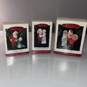Mr and Mrs Clause Hallmark Ornament Bundle